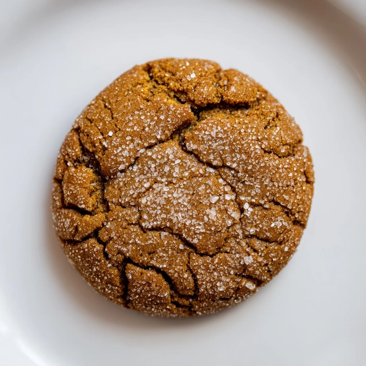 Warm, spiced soft-baked ginger and molasses cookies, crinkled with sugar, ready to be enjoyed!