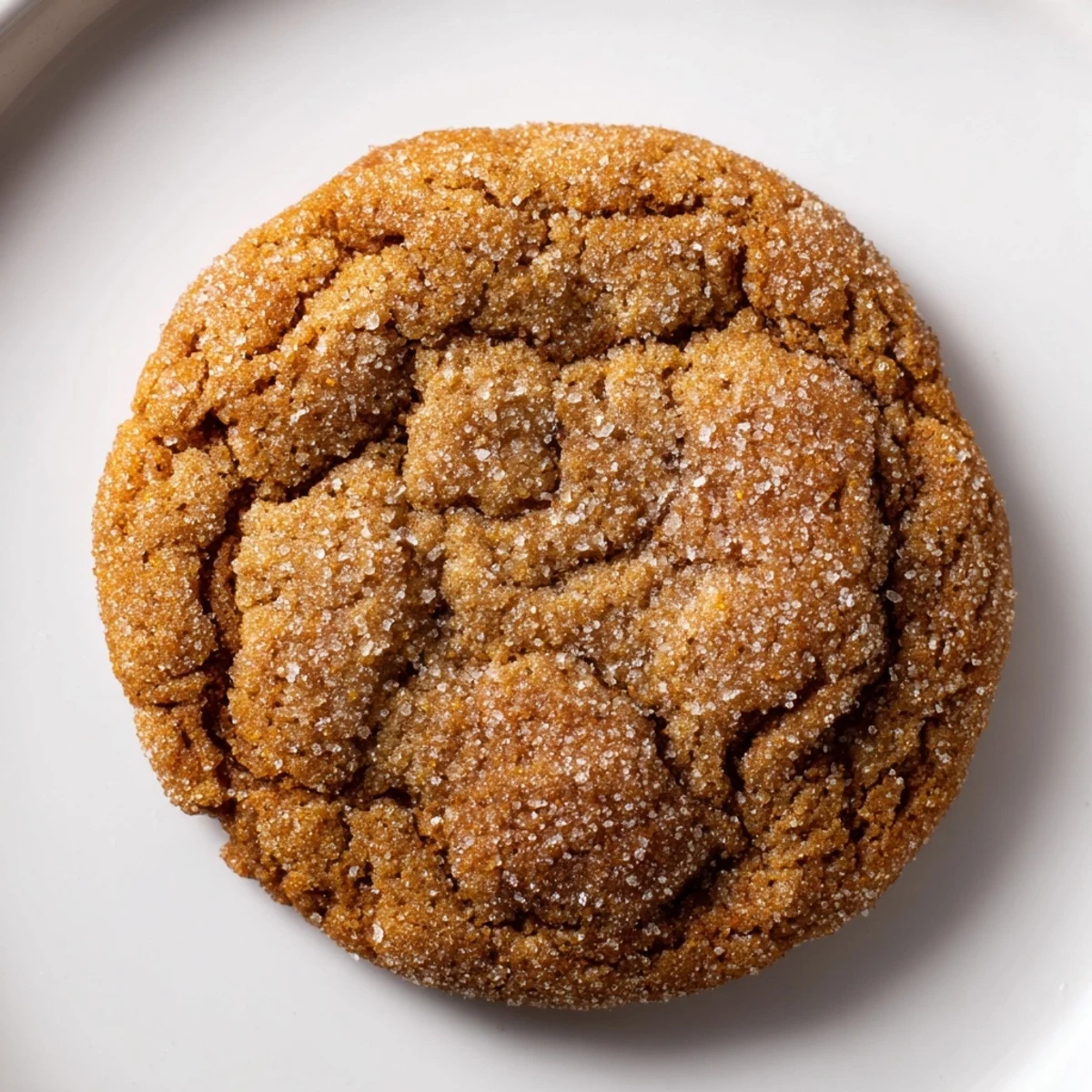 A close-up of soft-baked ginger and molasses cookies, perfect with a mug of hot spiced tea.
