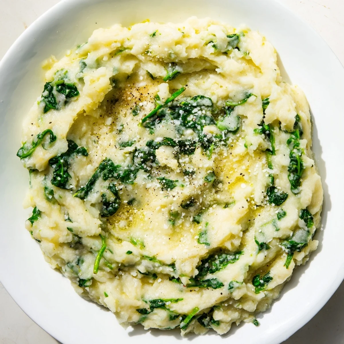 Creamy Spinach Parmesan Potatoes