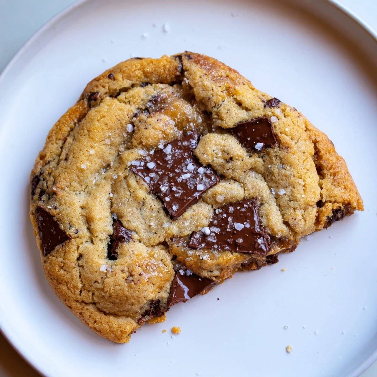 Warm, freshly baked Miso Brown Butter Cookies with a caramelized butter aroma, ready to enjoy.
