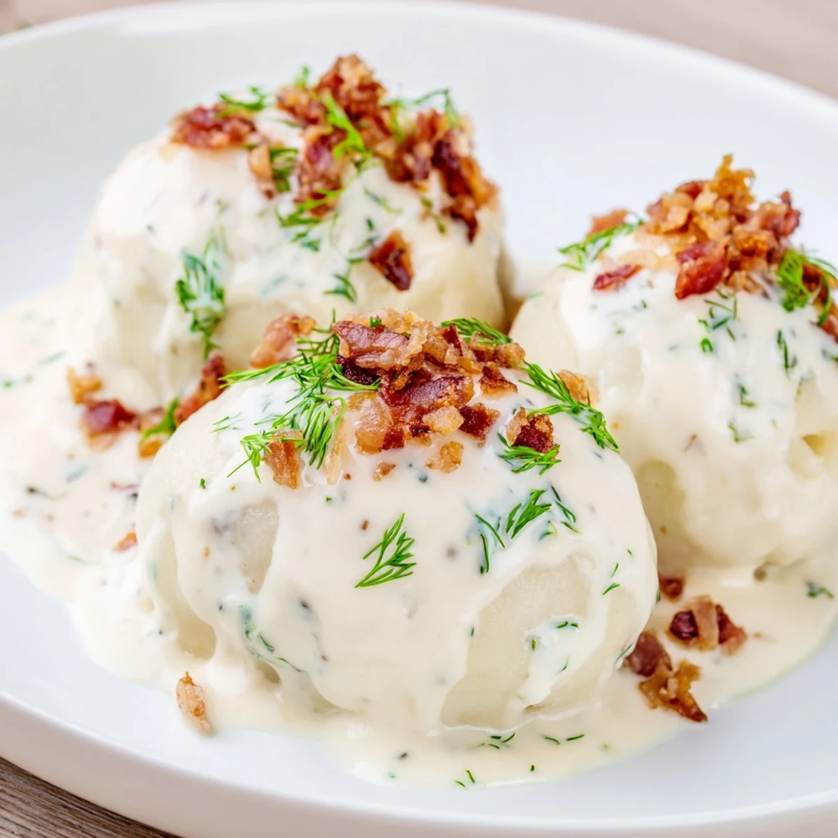 Steaming hot Lithuanian Cepelinai, golden brown potato dumplings filled with savory meat, ready to eat.