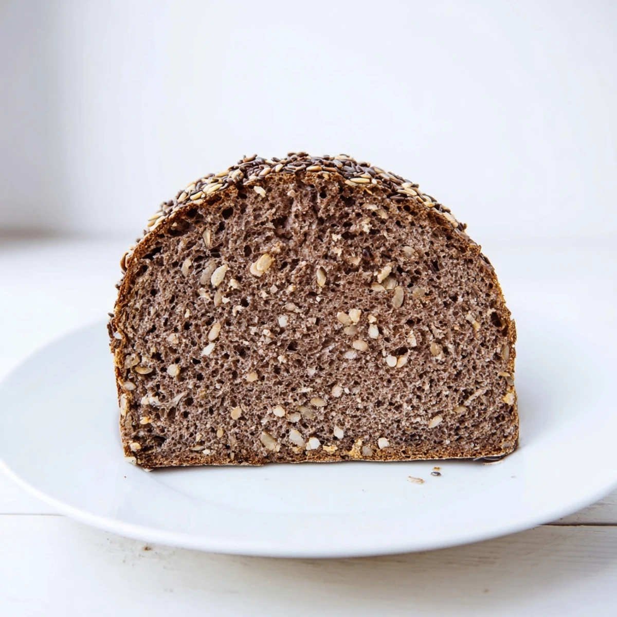 Warm, crusty Estonian Leib sourdough bread with glistening, dark crust, ready to slice and serve.