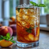 Iced Peach Green Tea Lemonade