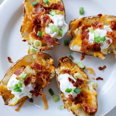 Loaded baked potato skins