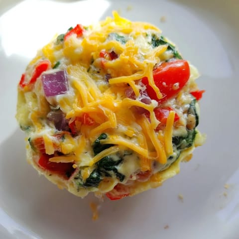 Veggie Egg Muffins Protein Bites