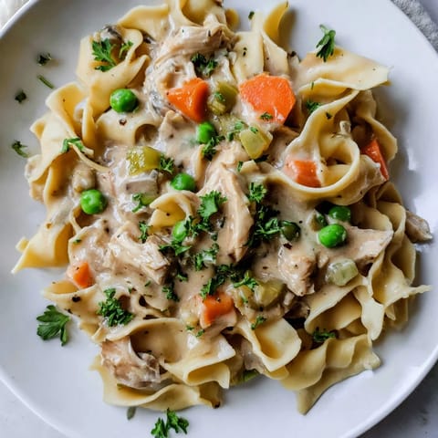 Creamy Chicken Egg Noodles