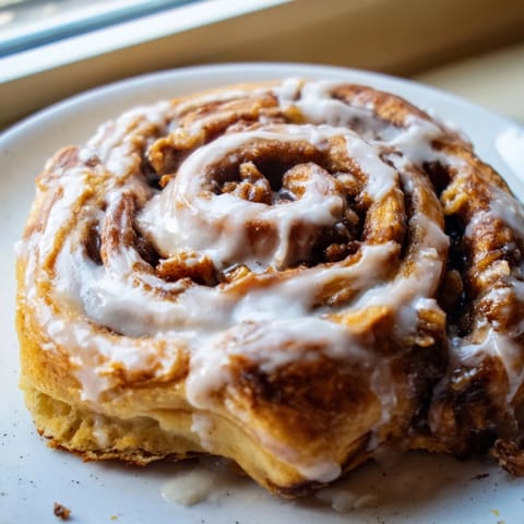 Warm Pillow Soft Cinnamon Rolls with gooey cinnamon-sugar swirls and a sweet vanilla glaze.  