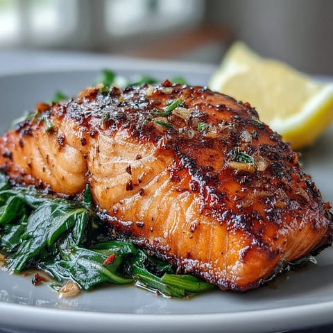 Air Fryer Salmon Swiss Chard