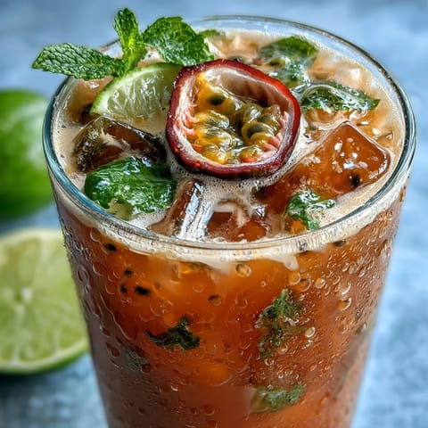 Iced Guava Passionfruit Drink