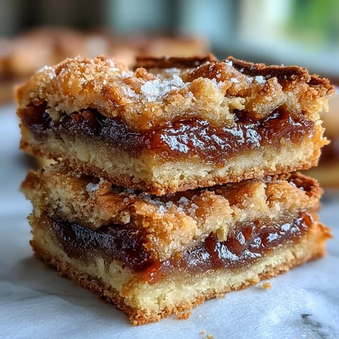 Golden-baked Guava Cake Bars with a luscious, pink guava filling layered between tender pastry.