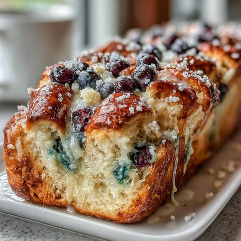 Lemon Blueberry Sourdough Bread