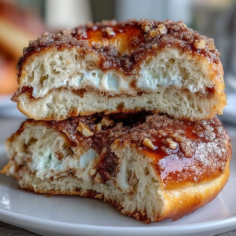 Fluffy Yogurt Bagels Cinnamon Swirl