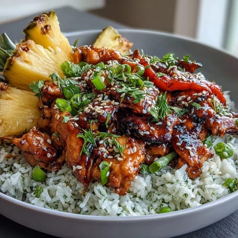 Pineapple Teriyaki Chicken Bowl