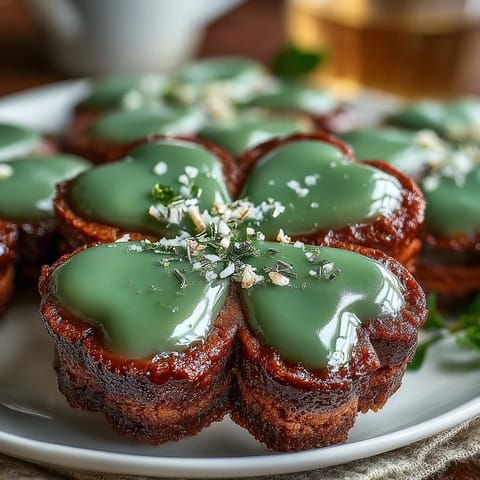 Festive St. Patrick's Day shamrock sugar cookies with green royal icing, perfect for holiday parties and sweet celebrations.