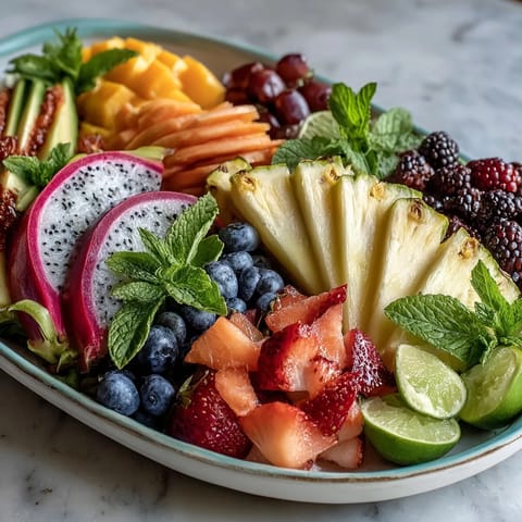 Tropical Mango Pineapple Display