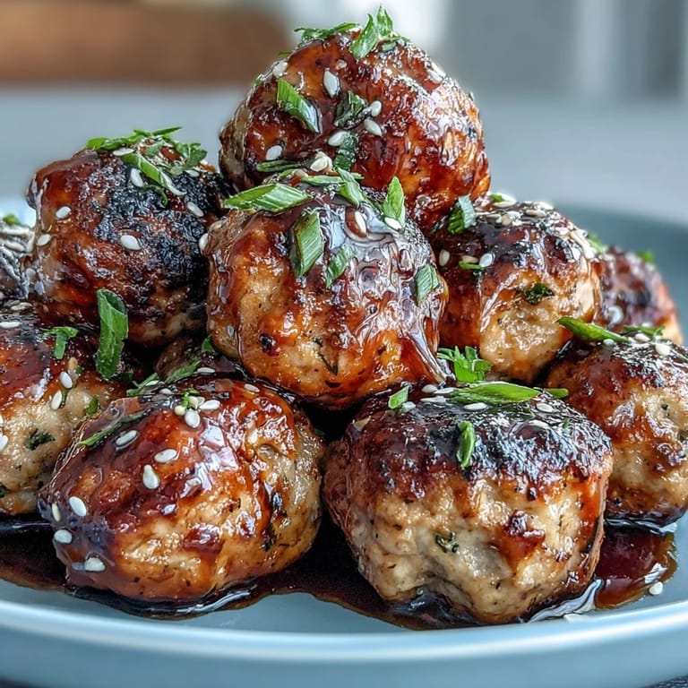 Juicy teriyaki turkey meatballs and caramelized pineapple vegetable skewers make a light, flavorful, and easy-to-prepare Asian-inspired dinner.