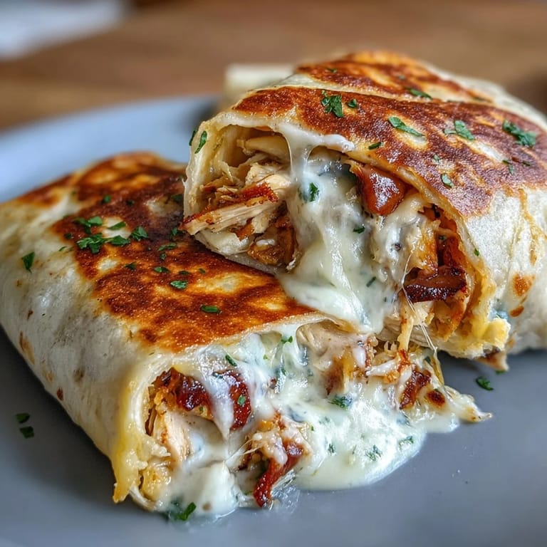 Savory garlic and melty cheeses wrapped in low-carb tortillas for a keto-friendly meal, perfect for quick weeknight dinners.  