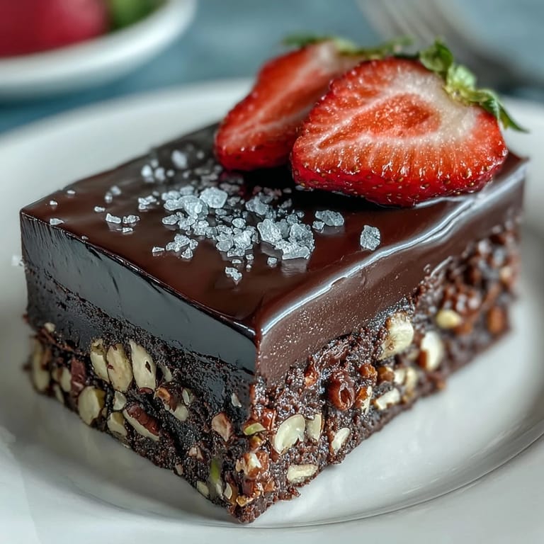 Dubai Chocolate Strawberry Bark with Pistachios and Almonds, showcasing glossy dark chocolate topped with vibrant dried strawberries, roasted nuts, and delicate rose petals.