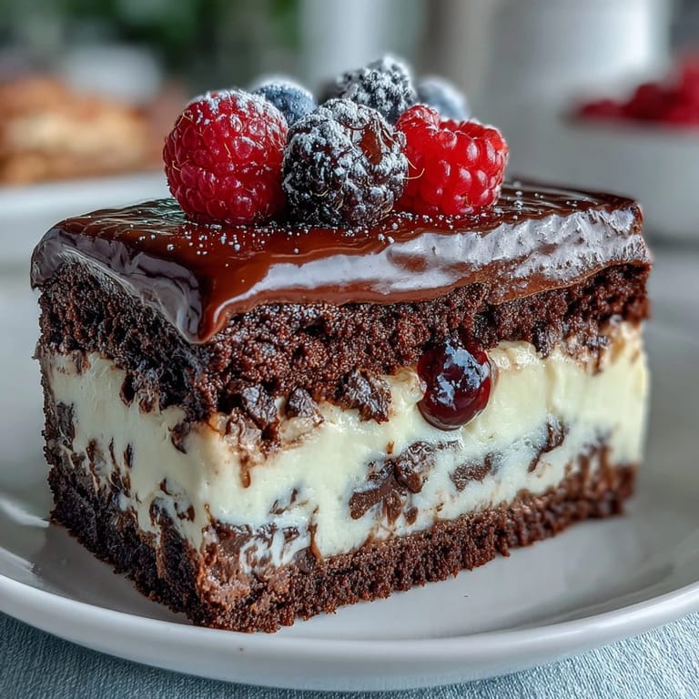Festive Spring Birthday Sheet Cake with Tangy Lemon Curd Filling and Fresh Berries