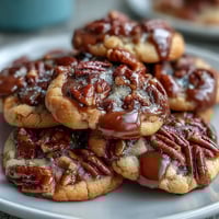 BUTTER PECAN COOKIES WITH CARAMEL SWIRL