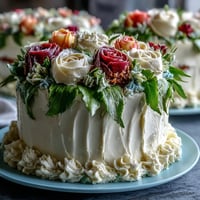 Graduation sheet cake with buttercream roses, a festive dessert with smooth vanilla base and vibrant piped floral decorations.