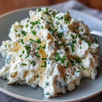 Fluffy cottage cheese scrambled eggs with creamy curds and fresh chives, perfect for a protein-packed breakfast.
